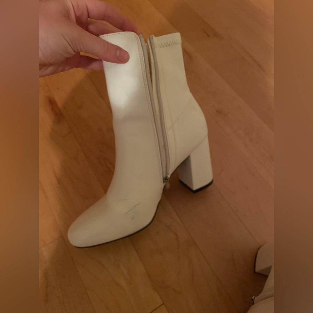 MIA White Ankle Boots